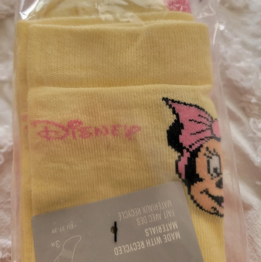 Disney X Adidas Minnie & Daisy Socks 3 Pairs NWT - Picture 9 of 9